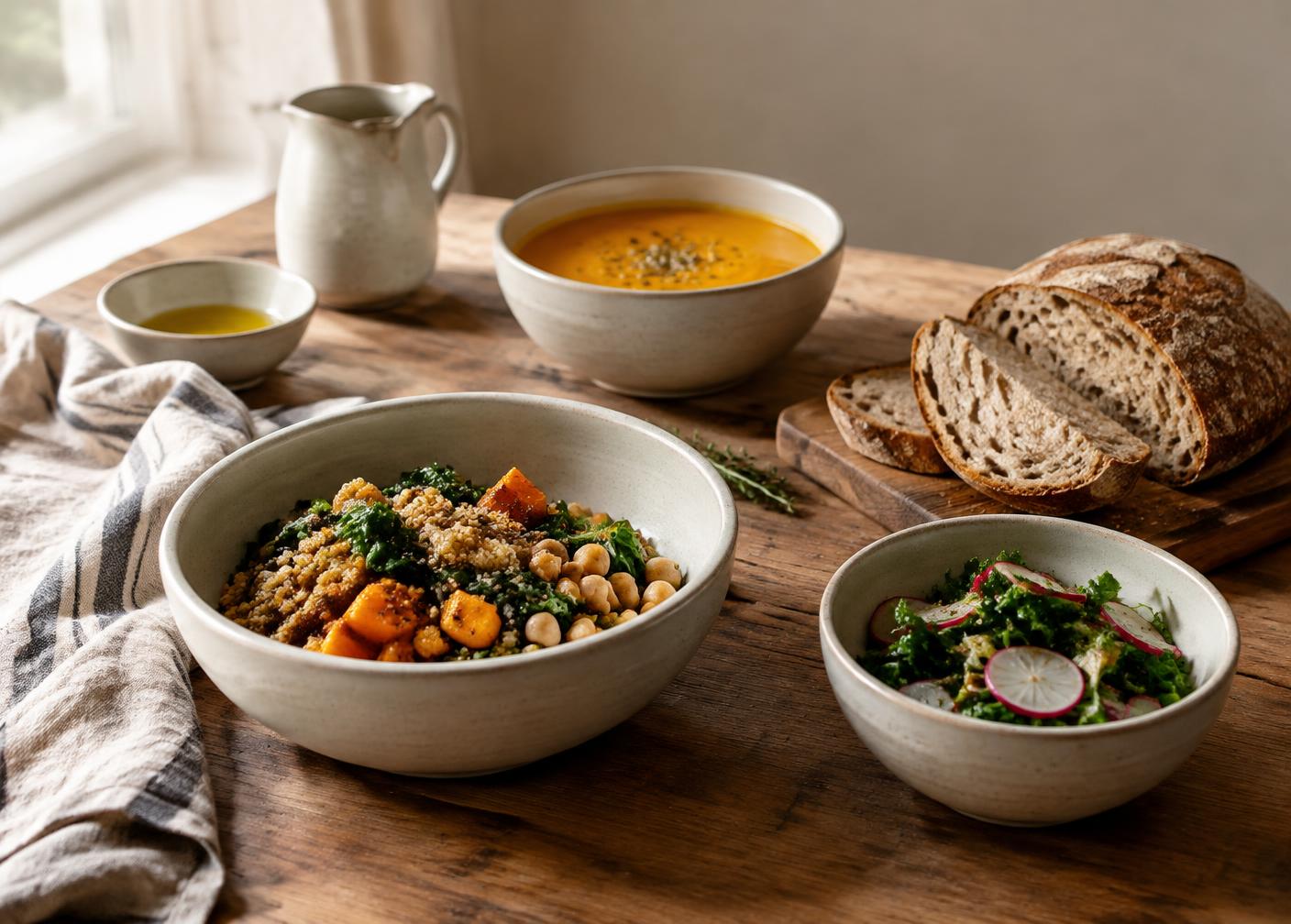 A nourishing table of simple, wholesome food